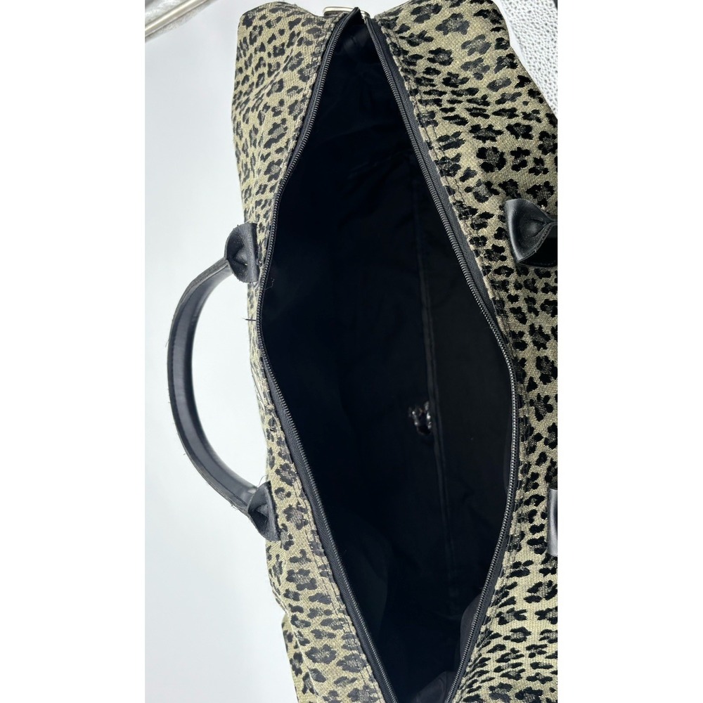 Diane Von Furstenberg Large Leopard Carry On Duffle weekender bag - Picture 5 of 9